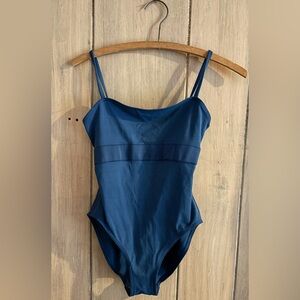 Eres leotard bodysuit slate blue US 8 medium. Gently used.